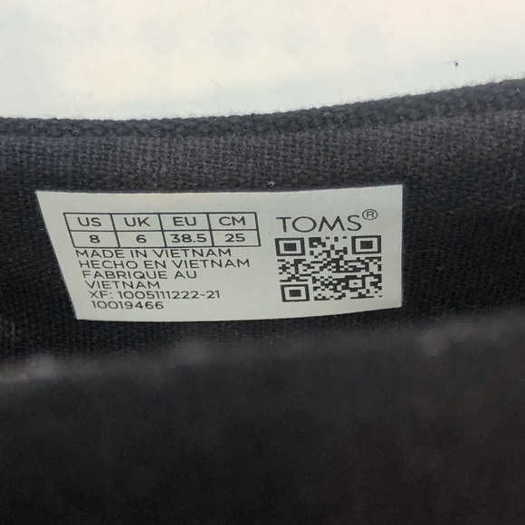 Toms Black Alp Midform Canvas Shoes - Picture 5 of 16